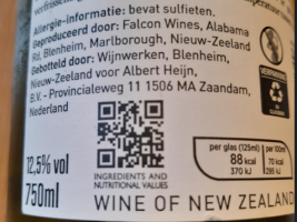 Qr-code met ingredients